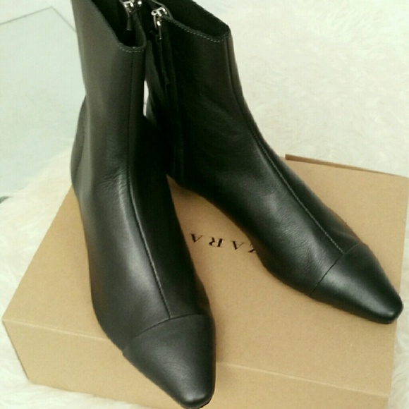 Zara Genuine Leather Boots - Picture 2 of 3